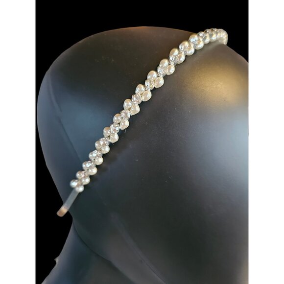 Freshwater Pearl/Crystal Minimalist Headband main image 8